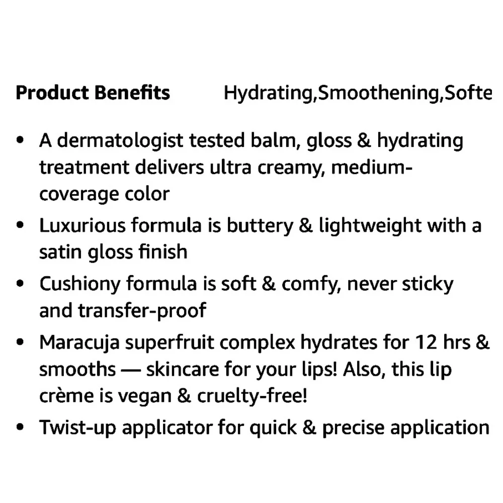 tarte maracuja juicy lip crème hybrid balm & hydrating treatment